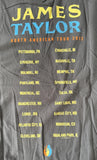 Tultex Men's James Taylor North American Tour 2012 Gray Shirt Size Small
