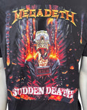Anvil Men's Megadeth Sudden Death 2010 Tour Black Short Sleeve Shirt Size Large