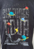 Nike Jordan Men's Six Rings Tour Galaxy Graphic Black Short Sleeve Shirt Size L