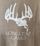 Anvil Men's Longleaf Camo Graphic Beige Short Sleeve Shirt Size Large