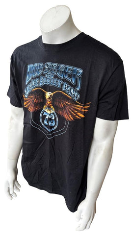 Anvil Men's Bob Seger & The Silver Bullet Band 2013 Tour Black Shirt Size Large