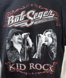 Gildan Men's Bob Seger & The Silver Bullet Band And Kid Rock Black Shirt Size XL