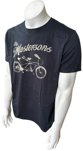 Gildan Men's The Mastersons Bicycle Graphic Black Short Sleeve Shirt Size Large