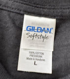 Gildan Men's The Mastersons Bicycle Graphic Black Short Sleeve Shirt Size Large