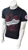 Gildan Men's Dyngus Day Buffalo Graphic Black Short Sleeve Shirt Size Small