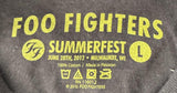 Men's Foo Fighters Tour 2012 Milwaukee, WI Black Shirt Size Large