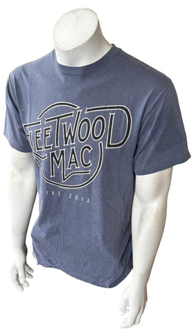 Authentic Pigment Men's Fleetwood Mac Live 2013 Graphic Navy Shirt Size Medium
