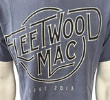 Authentic Pigment Men's Fleetwood Mac Live 2013 Graphic Navy Shirt Size Medium