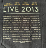 Gildan Men's Fleetwood Mac Live 2013 Black Short Sleeve Shirt Size Small