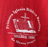 Gildan Men's Primera Igelesia Biblica Bautista De Monte Negro Red Shirt Size L