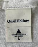 Quail Hollow Women's Florida American Peace Graphic White Shirt Size Large