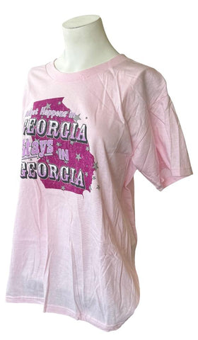 Quail Hollow Women's What Happens In Georgia Stays In Georgia Shirt Size Large