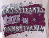 Quail Hollow Women's What Happens In Pennsylvania Stays In Pennsylvania Shirt L