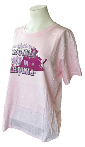 Quail Hollow Women's What Happens In Virginia Stays In Virginia Shirt Size Large