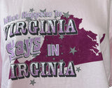 Quail Hollow Women's What Happens In Virginia Stays In Virginia Shirt Size Large