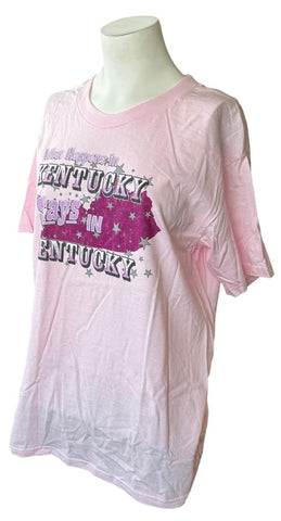 Quail Hollow Women's What Happens In Kentucky Stays In Kentucky Shirt Size Large