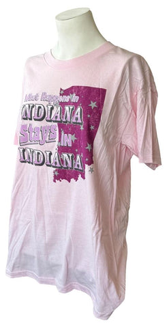 Quail Hollow Women's What Happens In Indiana Stays In Indiana Shirt Size Large