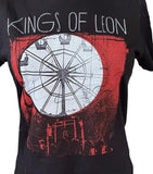 Next Level Women's Kings Of Leon Ferris Wheel Graphic Black Shirt Size Medium