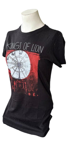 Next Level Women's Kings Of Leon Ferris Wheel Graphic Black Shirt Size Medium
