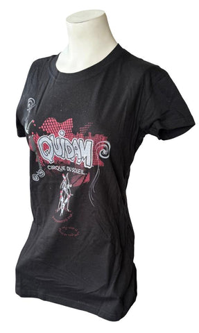 Tultex Women's Cirque Du Soliel Quidam Black Short Sleeve Shirt Size Large