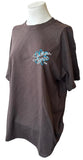 Gildan Women's Southern Belle Graphic Brown Short Sleeve Shirt Size Large