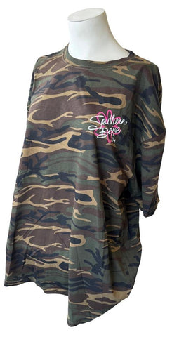 Anvil Women's Southern Belle Favorite Color Is Camo Shirt Size X-Large