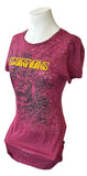 Kavio Women's Scorpions Graphic Maroon Short Sleeve Shirt Size Large