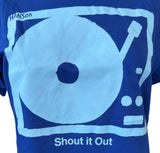 Alternative Women's Hanson Shout It Out Blue Short Sleeve Shirt Size Small