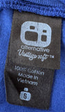 Alternative Women's Hanson Shout It Out Blue Short Sleeve Shirt Size Small