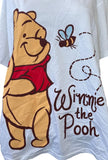 Disney Women's Winnie The Pooh Bee Graphic White Short Sleeve Shirt Size 3XL