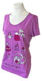 Disney Women's Princesses Happily Ever After Purple Shirt Size Medium