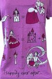 Disney Women's Princesses Happily Ever After Purple Shirt Size Medium