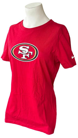 NFL Team Apparel Nike Women's San Francisco 49ers Logo Red Shirt Size Large
