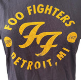 Women's Foo Fighters Tour 2011 Detroit, MI Black Short Sleeve Shirt Size Large