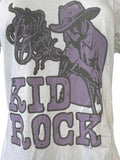 Bay Island Women's Kid Rock Born Free White Short Sleeve Shirt Size Large
