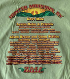 Alternative Women's Mountain Jam 2010 Graphic Green Long Sleeve Shirt Size Large