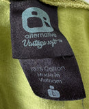 Alternative Women's Mountain Jam 2010 Graphic Green Long Sleeve Shirt Size Large
