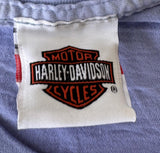Women's Harley-Davidson Oil And Parts Graphic Purple Short Sleeve Shirt Size S