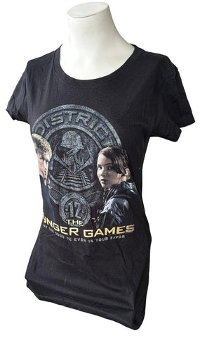 Royal Apparel Women's The Hunger Games District 12 Black Shirt Size Large