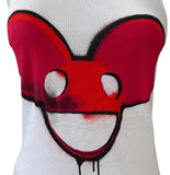 Alstyle Women's DeadMau5 Graphic White Tank Top Shirt Size Large