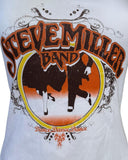 Apparel Whiz Women's Steve Miller Band Dance White Tank Top Shirt Size Medium