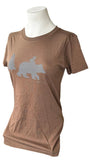 Alternative Women's Tretorn Riding Bear Outdoor Graphic Brown Shirt Size Medium