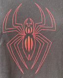 Next Level Women's Spider-Man Turn Off The Dark Black Long Sleeve Shirt Size L