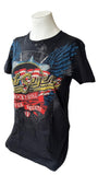 American Apparel Bob Seger Rock N' Roll Never Forgets Black Shirt Size Large