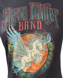 Tultex Women's Steve Miller Band Pegasus Graphic Black Shirt Size Small