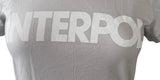 American Apparel Women's Interpol Graphic Gray Short Sleeve Shirt Size Small