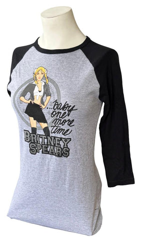 American Apparel Britney Spears Baby One More Time 3/4 Sleeve Shirt Size Medium