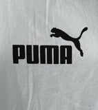 Puma Women's Big Cat Logo Blue Short Sleeve Shirt Size Large