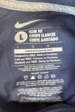 Nike Women's New England Patriots Logo Navy Short Sleeve Slim Fit Shirt Size L