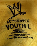 WWE Boys Sin Cara Graphic Yellow Short Sleeve Shirt Size Large